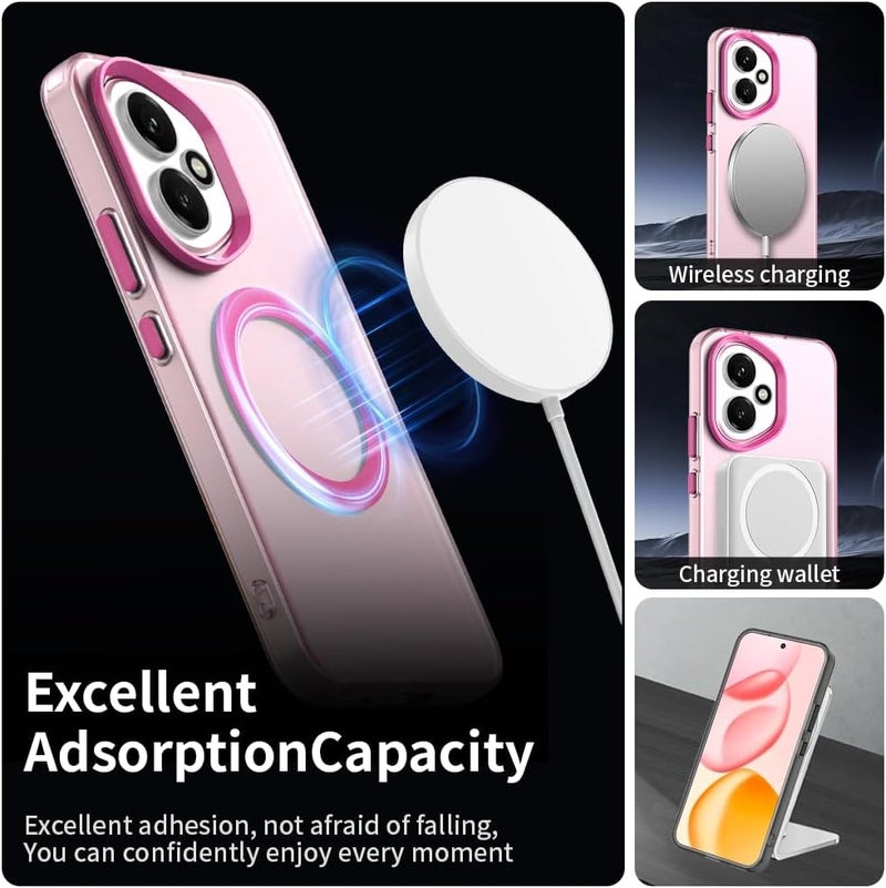 Mingwei Case For Honor 400 Lite 5G Clear Soft Tpu Shock Absorption Slim Lightweight Shockproof Cover Hybrid Protective Case Pink, Honor400 Lite - Image 2