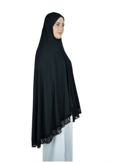 DAMAS COLLECTION Two Piece Islamic prayer dress women with Lace - Prayer Clothes for Women - Prayer Abaya For women - Jilbab 2 piece, Umrah essentials for women - Prayer set  - Image 5