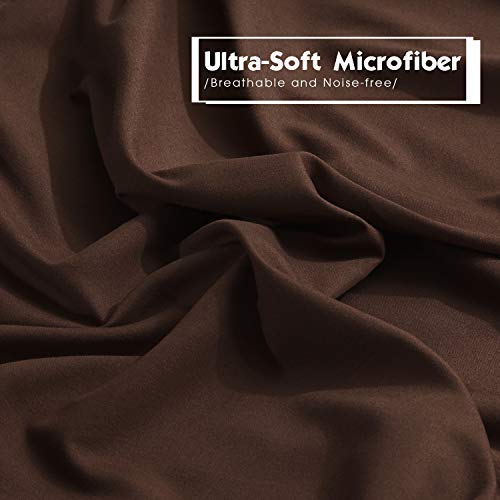 Hi -G HIG 3pc Down Alternative Comforter Set - All Season Reversible Comforter with Two Shams - Quilted Duvet Insert with Corner Tabs - Box Stitched - Super Soft, Fluffy (King/Cal King, Chocolate) - Image 4