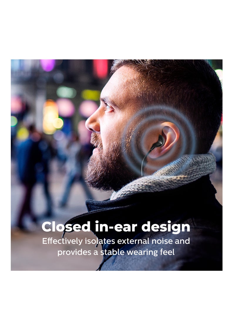 Philips Wired In-Ear Type-C Earphones with Microphone – Noise Isolating, Call Button, Optimal Fit, 1.2M Cable Black - Image 5