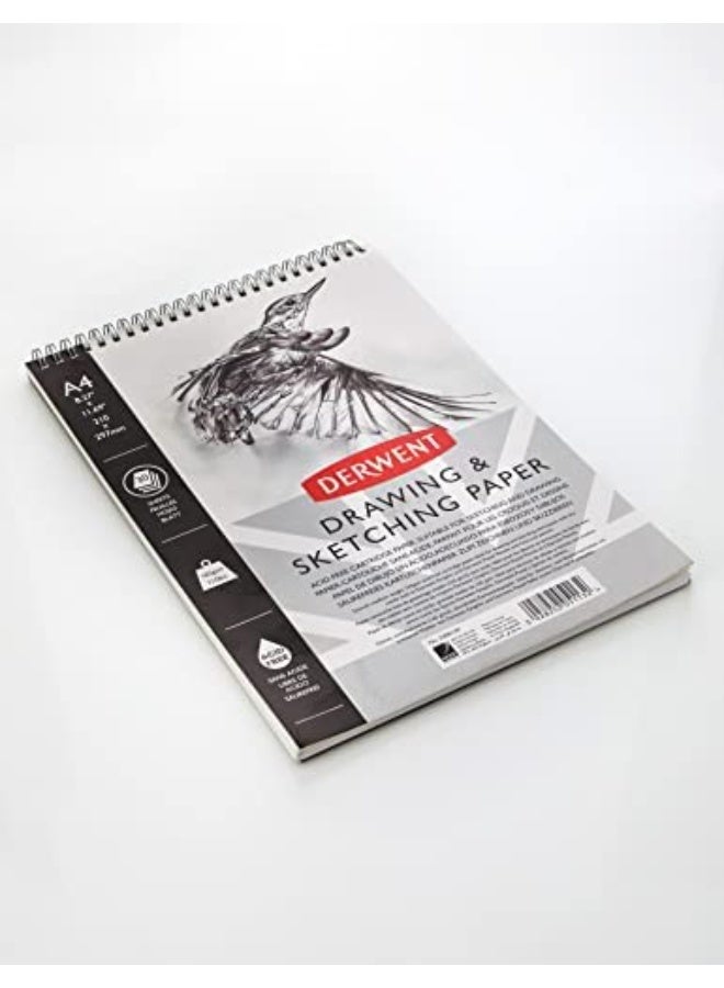 Derwent - Sketch Book 30 Sheets, 165gsm, A4 Portrait - Image 2