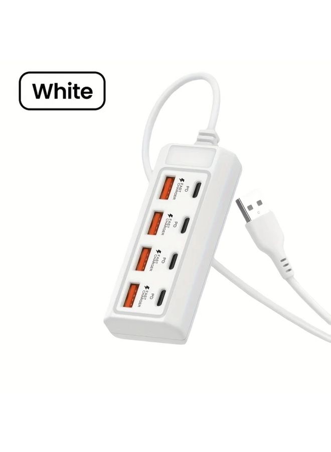 شاحن USB ميناء 8 25 واط 4C 4A مركز شحن متعدد الأجهزة 3 قطع - Image 3