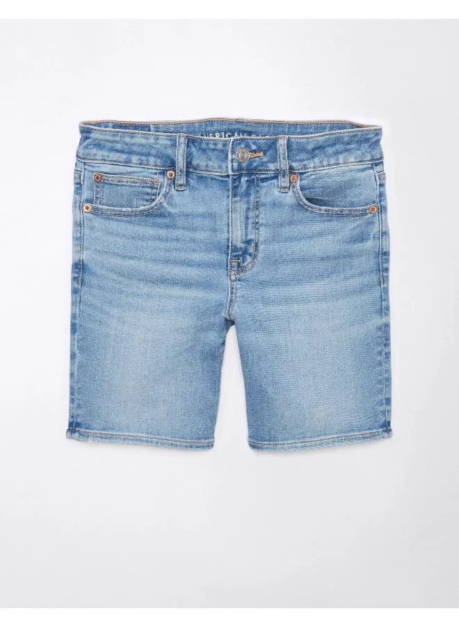 American Eagle AE Next Level Low-Rise Skinny Bermuda Denim Short