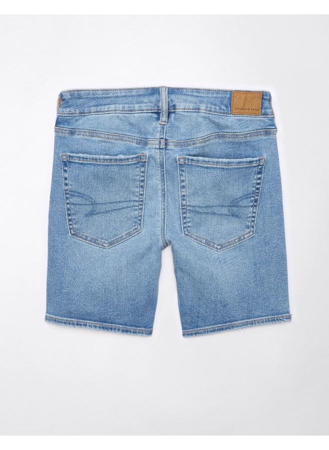 American Eagle - شورت جينز برمودا ضيق منخفض الارتفاع من AE Next Level - Image 1