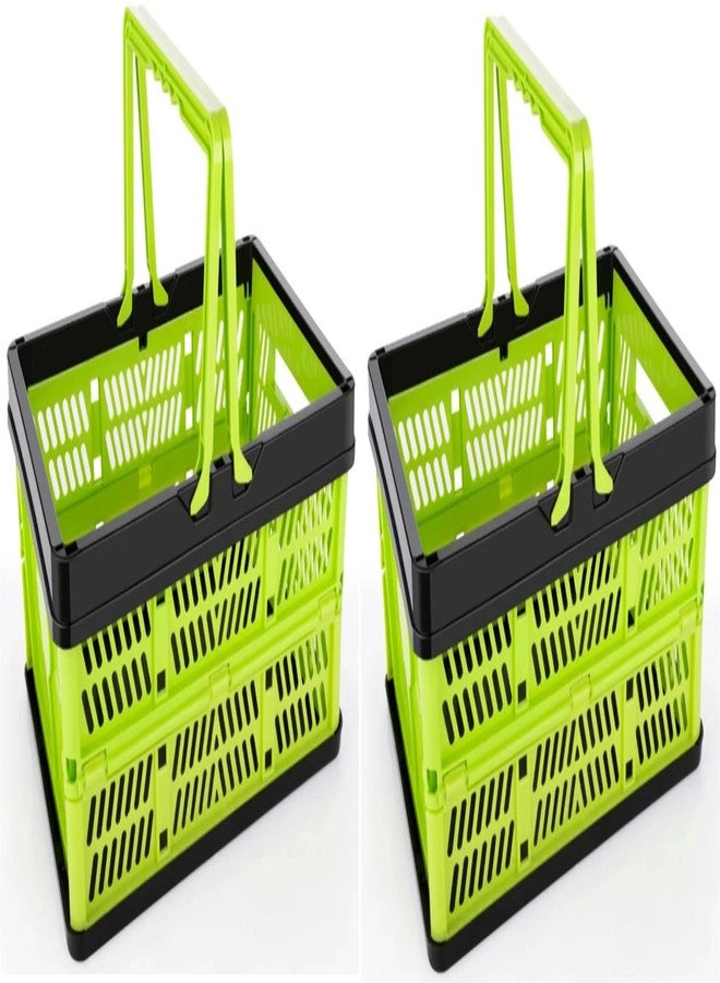 SAMRUKZONE SRZ Multipurpose Mini Foldable Storage Container | Picnic & Shopping Basket | Fruit & Vegetable Basket | Storage Crate with Handles (Pack of 2) - Image 1