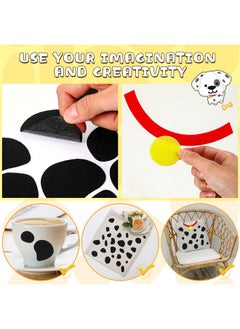 10 Sheets Dalmation Spots Adhesive Felt Pads Circles Felt Pads Spotty Dog Felt Pad Irregular Shape Diy Felt Bells For Halloween Costume Diy Projects - pzsku/Z06F19E066605EBF06D4FZ/45/_/1698062339/4731bc01-d120-41ce-b214-32fc9cc655a3