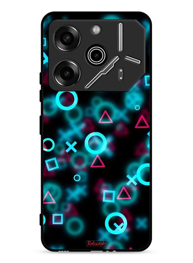 Tolwak Tecno Pova 6 Pro 5G Protective Case Cover Squid Game Icons Small - Image 1