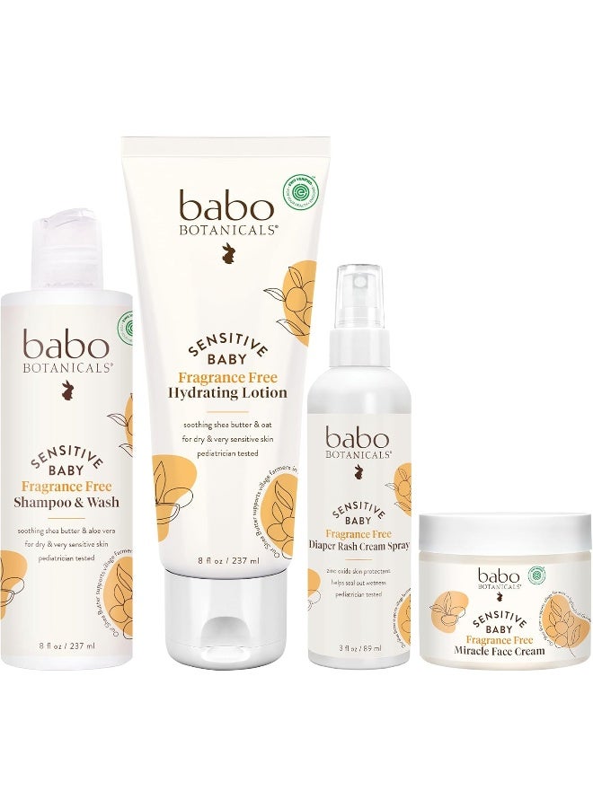 Babo Botanicals مجموعة هدايا بابل بوتانيكالز للعناية بالرضع الأساسية - Image 2
