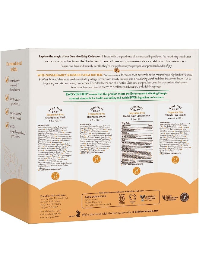 Babo Botanicals مجموعة هدايا بابل بوتانيكالز للعناية بالرضع الأساسية - Image 4