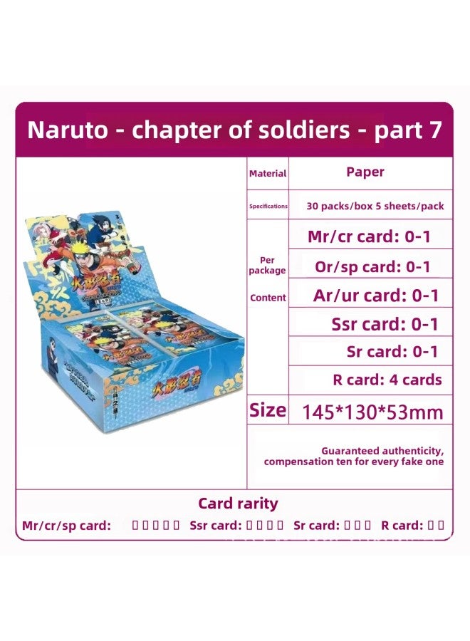 Authentic Ultraman Card Game Cards Touro Continent Naruto Shippuden Cards Table Game Toys Fast Delivery-Color:Fire Shadow 2 Yuan Soldier Chapter 30 Packs In A Box - Image 1