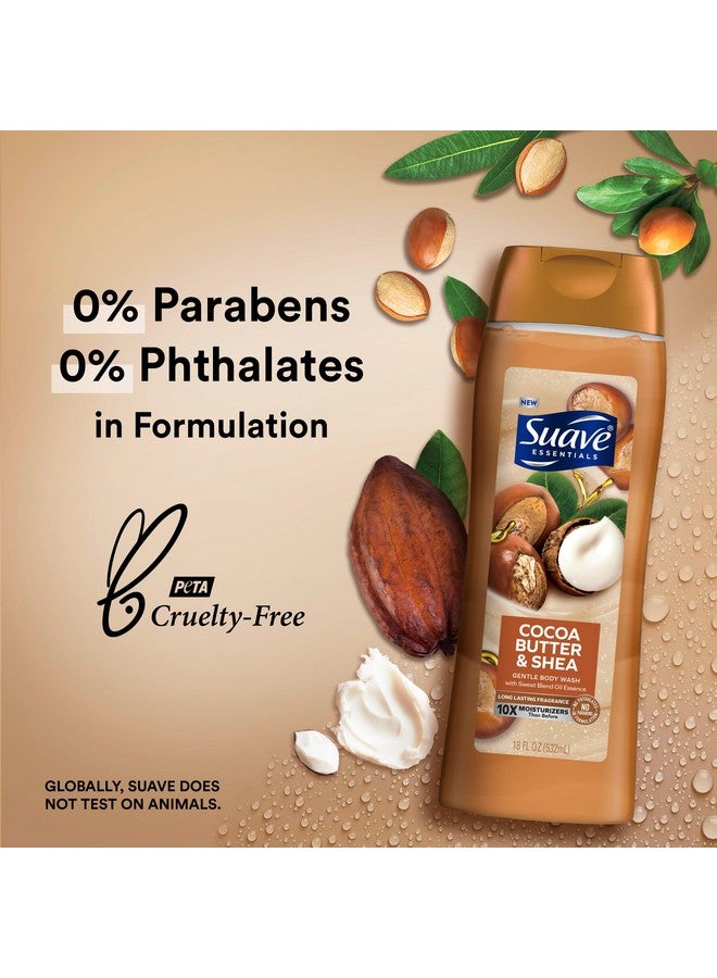 Suave Body Wash Variety 2-Pack, Milk & Honey + Cocoa Butter & Shea - Gentle Body Washes with Sweet Blend Oil Essence, 18 Oz Ea - Image 5