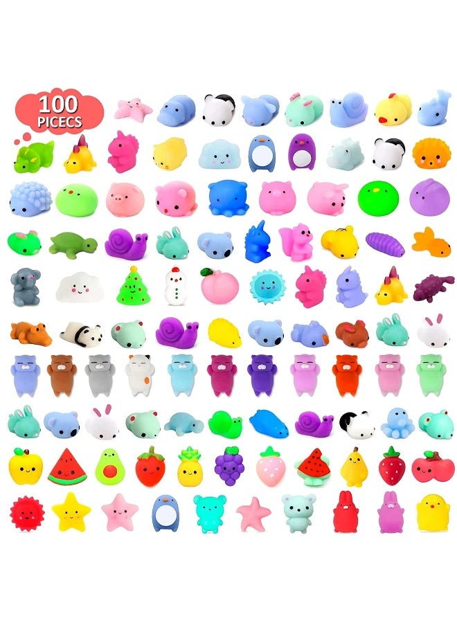 JOMILA Squishy Mochi Squishy Toys for Kids Party Favors Mini Sensory Stress Relief Toys Goodie Bags Novelty Toy Classroom Prizes Birthday Gift(100 pack) - Image 1
