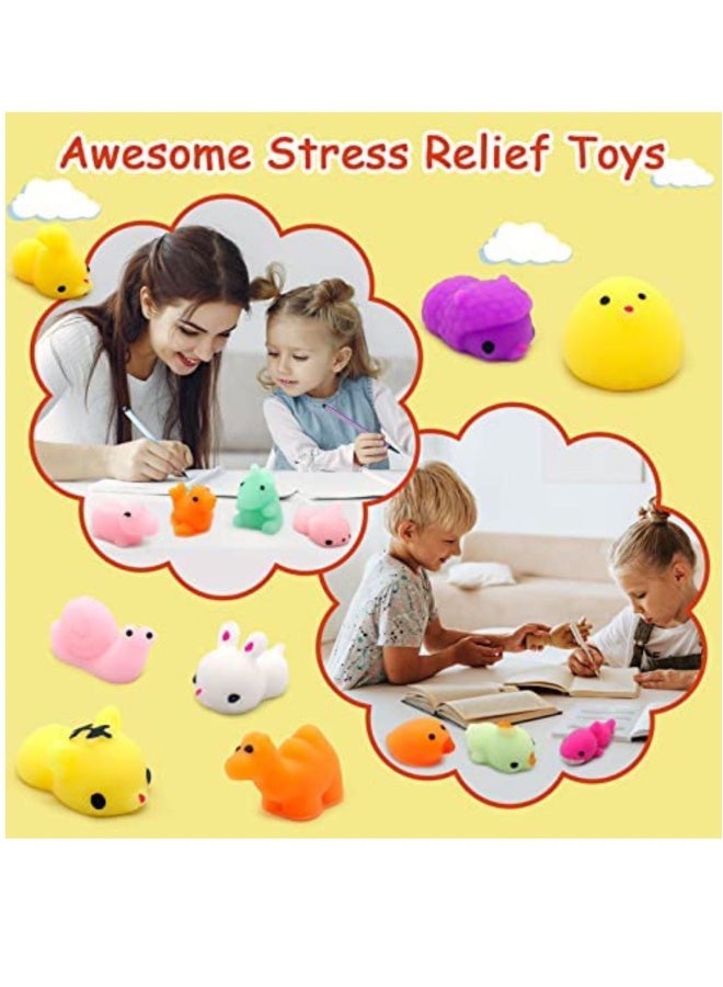 JOMILA Squishy Mochi Squishy Toys for Kids Party Favors Mini Sensory Stress Relief Toys Goodie Bags Novelty Toy Classroom Prizes Birthday Gift(100 pack) - Image 3