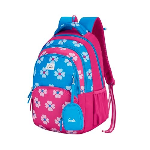 Genie Heartbeat Backpack for Women 3 compartments, School Bags for Girls, Stylish and Trendy College Backpacks for Girls, Water Resistant and Lightweight Bags for Office and Travelling Purpose. - Image 2