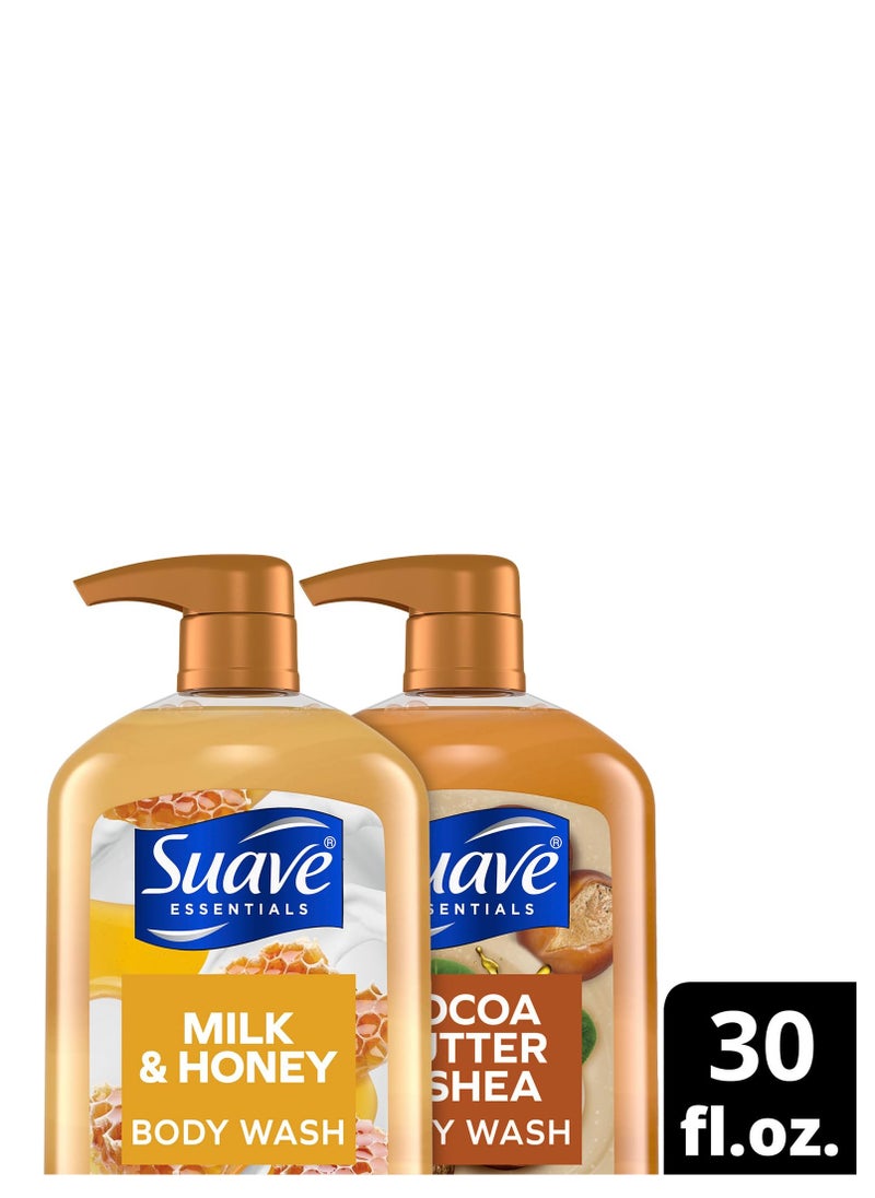 Suave Body Wash Variety Bundle – Milk & Honey 2-Pack & Cocoa Butter Shea, Gentle & Moisturizing Body Washes with Vitamin E, 30 Oz Ea (3 Piece Set) - pzsku/Z06F1F23622D11E60A4E0Z/45/_/1740545018/5b364b21-11bc-43e4-8aef-17f02f874f68