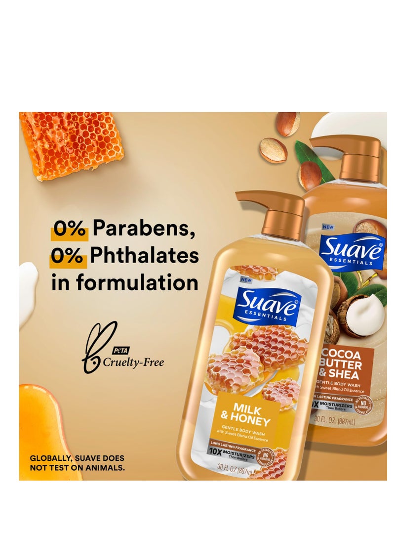 Suave Body Wash Variety Bundle – Milk & Honey 2-Pack & Cocoa Butter Shea, Gentle & Moisturizing Body Washes with Vitamin E, 30 Oz Ea (3 Piece Set) - pzsku/Z06F1F23622D11E60A4E0Z/45/_/1740545021/db944eec-885f-44a0-a08c-118b7a1c7685