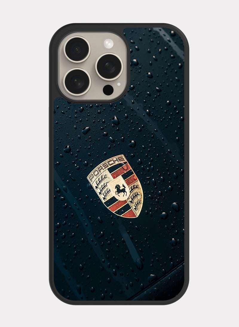 بكسلات كفر ايفون 15 برو ماكس بورش اسود - Image 1