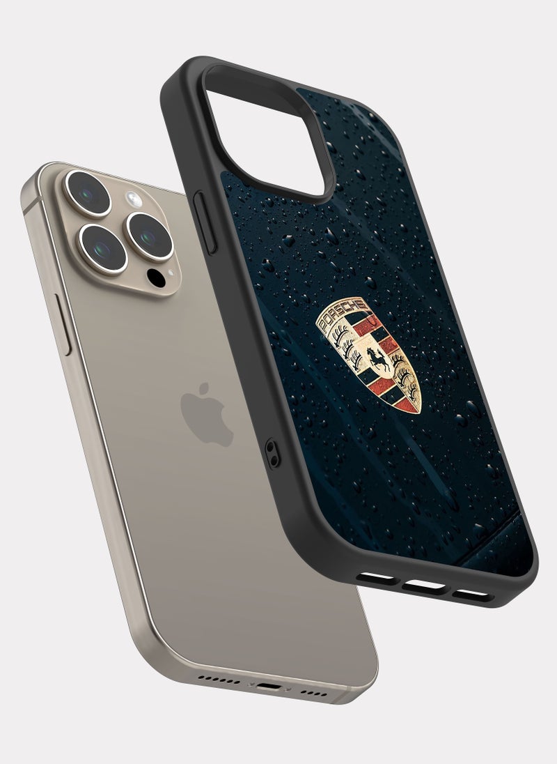 بكسلات كفر ايفون 15 برو ماكس بورش اسود - Image 2