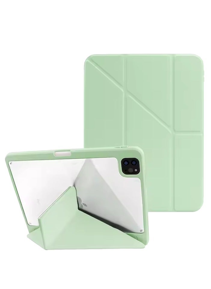 Arabest Slim Smart Folio Stand Case with Pencil Slot and Clear Back Cover for iPad Air 13 inch 2024, Auto Sleep/Wake Function. - Image 1