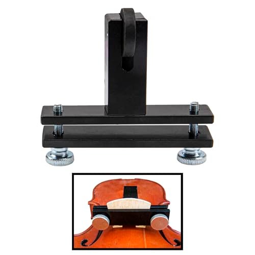 Yootones 1Pcs Yootones Violin Bridge Fitting Tool Violin Metal Bridge Holder Compatible with Adjustable Violins Luthier Tool (Black) - Image 3