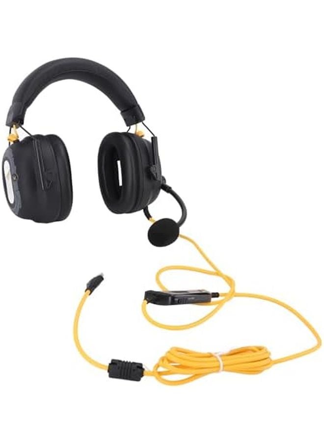 SUNGOOYUE HiFi Surround Sound USB Gaming Headphones Lightweight Over Ear Black - Image 4