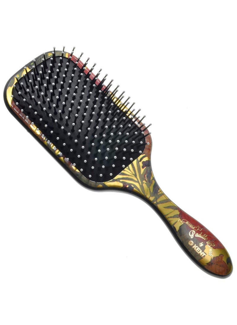Kent Brushes - Kent Large Paddle Cushioned Hair Brush - Grooming, Detangling, & Smoothing Floral Print - Best Everyday Brush For Medium to Long Hair (LPB1) - Image 1