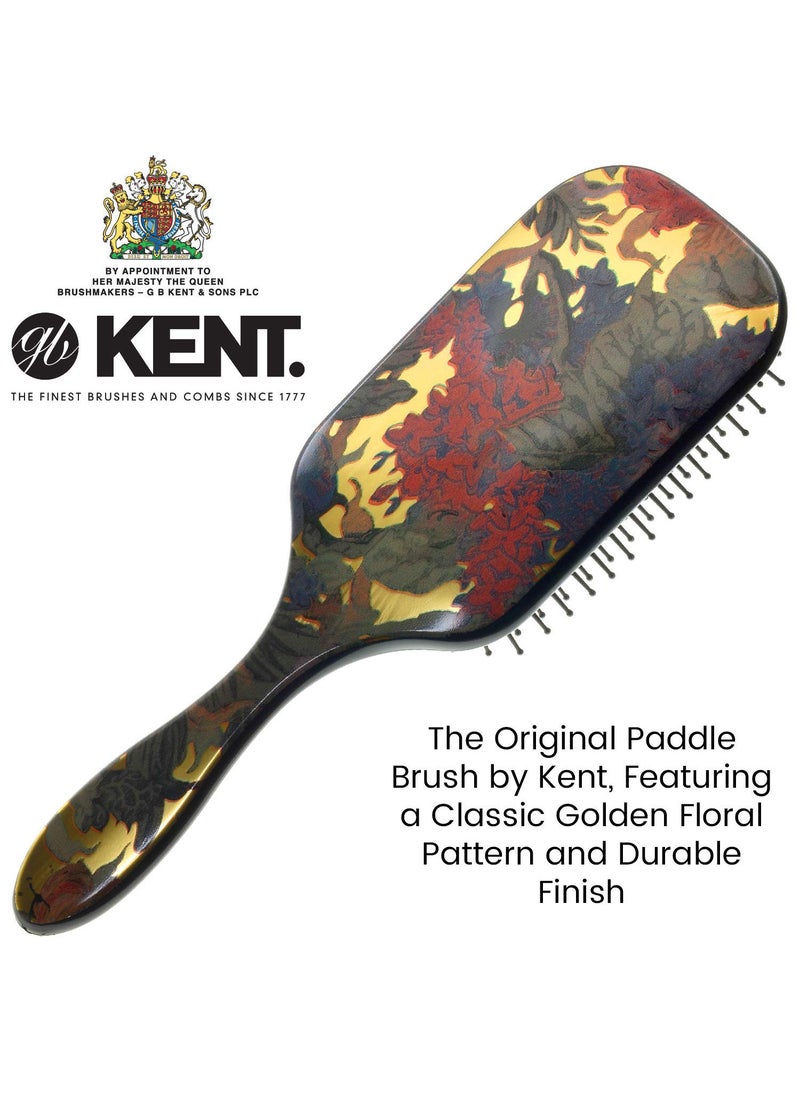 Kent Brushes - Kent Large Paddle Cushioned Hair Brush - Grooming, Detangling, & Smoothing Floral Print - Best Everyday Brush For Medium to Long Hair (LPB1) - Image 1