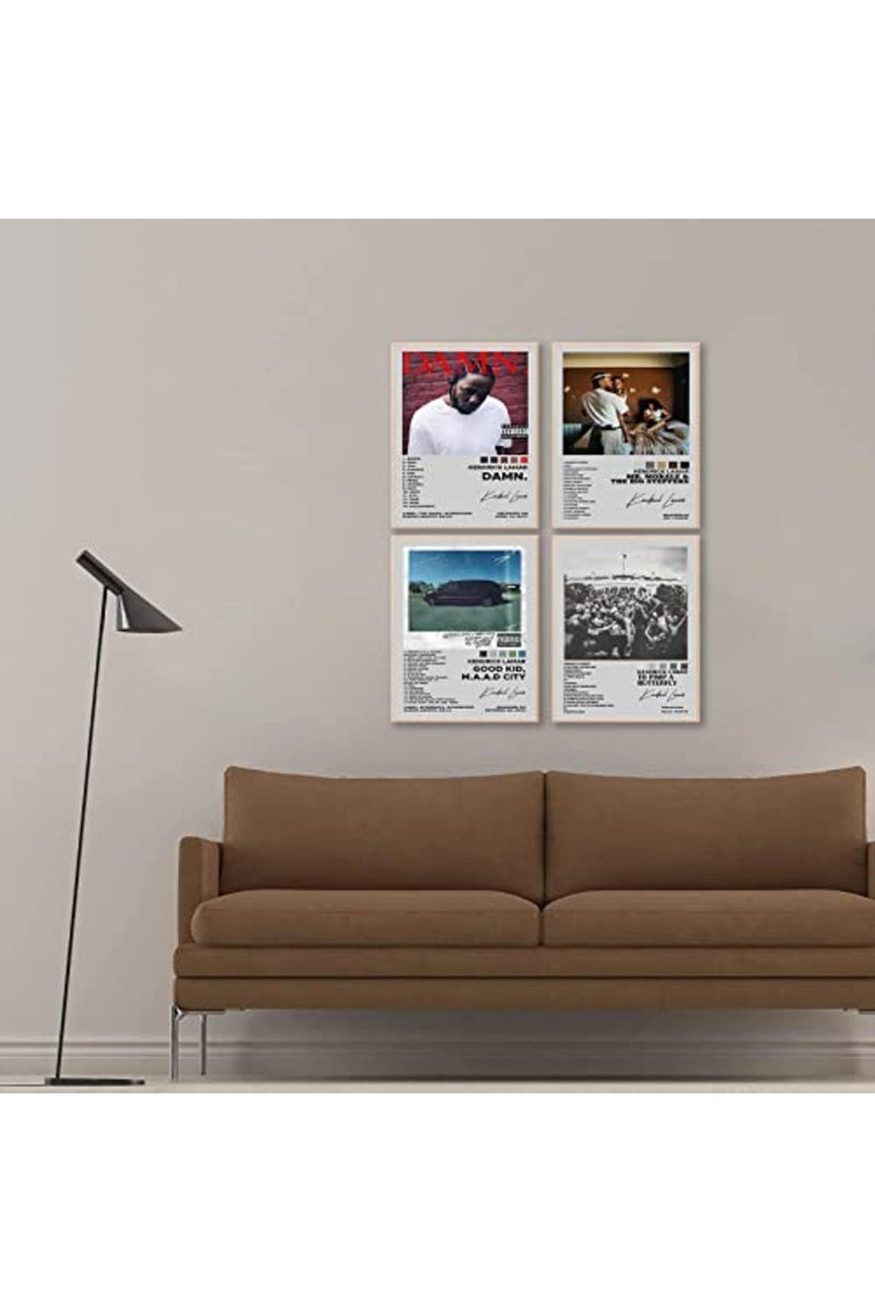 ASTRDECOR Kendrick Lamar Album Cover Signed Limited Posters Set of 4, Rapper Music Posters Kendrick Album Cover Posters for Room Aesthetic, Girls Room Decor (8x10inch, unframed) - Image 4