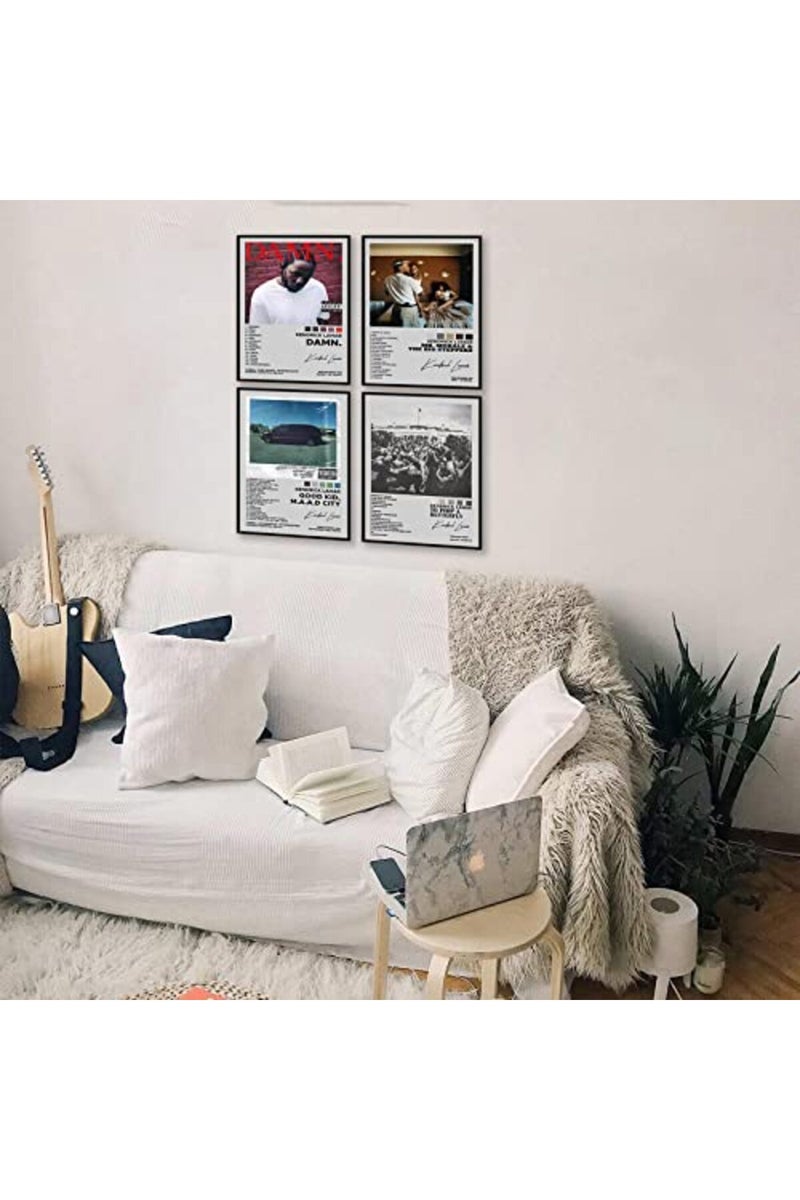 ASTRDECOR Kendrick Lamar Album Cover Signed Limited Posters Set of 4, Rapper Music Posters Kendrick Album Cover Posters for Room Aesthetic, Girls Room Decor (8x10inch, unframed) - Image 5