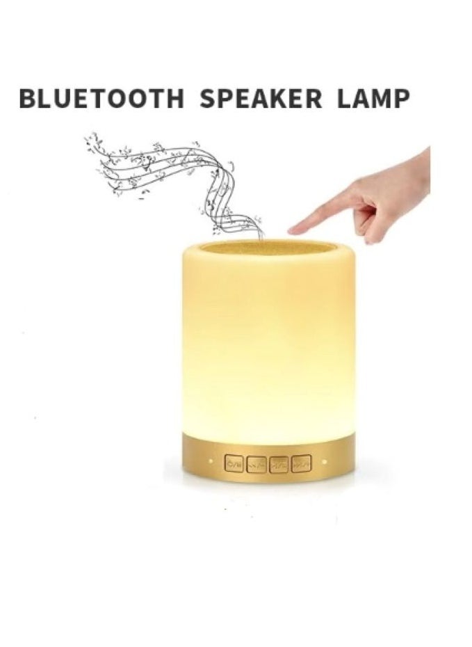Generic Multi-Color Table Lamp Touch Lamp Portable  Bluetooth Speaker - Home Audio Gift for Children and Friends  - Image 1