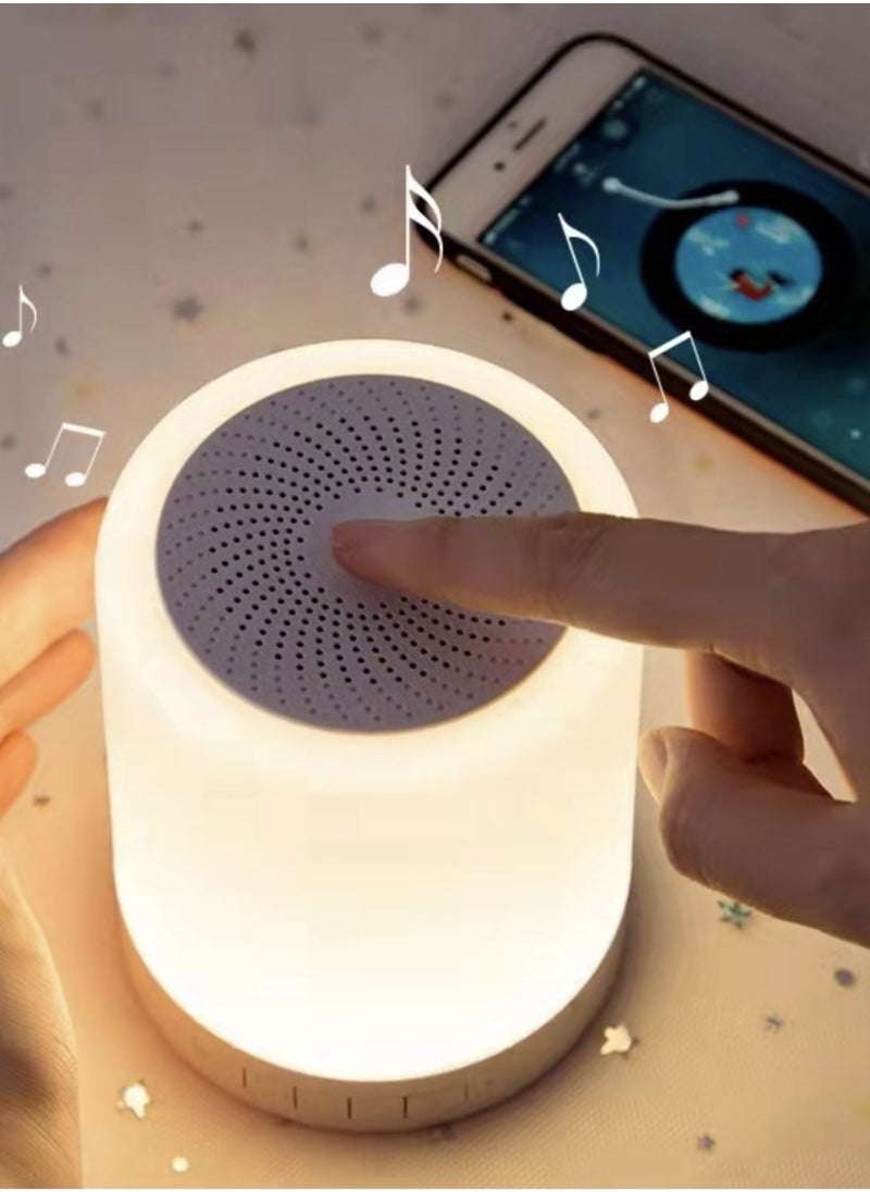 Generic Multi-Color Table Lamp Touch Lamp Portable  Bluetooth Speaker - Home Audio Gift for Children and Friends  - Image 2