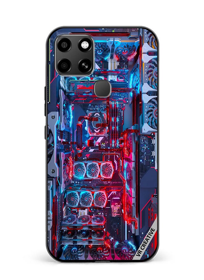 VR CREATIVE Protective Case Cover For Infinix Smart 6 Cpu Board Design Multicolour  - Image 1