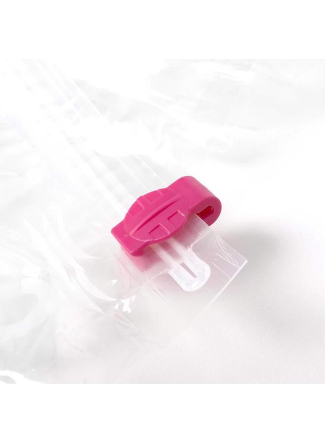 COMPACTOR Square Shaped Transparent Zipper Vacuum Storage Bag Beige and White 145 Liter - Image 4