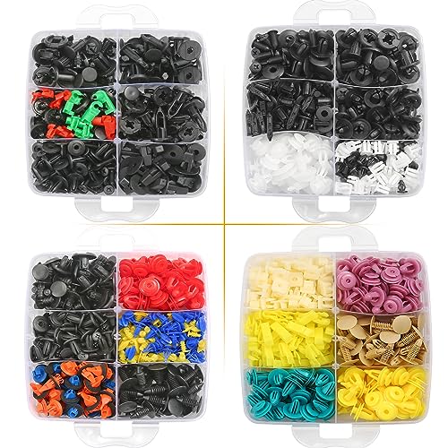 Uolor 1240Pcs Car Push Retainer Clips & Auto Fasteners Kit - 32 Most Popular Sizes Nylon Bumper Fender Rivets with 10 Cable Ties and Fasteners Remover for Toyota GM Ford Honda Chevy - Image 3