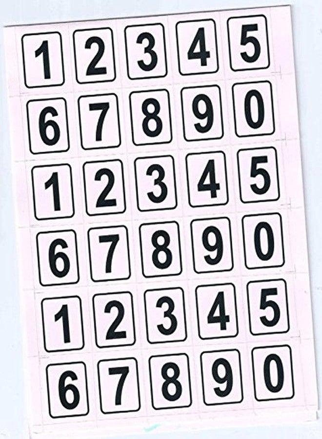IMPRINT's Multipurpose Number Stickers with Border for Home and Office 360 Numbers - Image 2