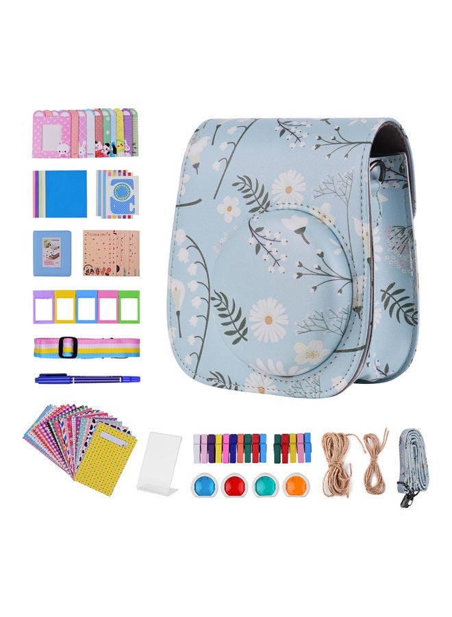 NIBEMINENT 12-In-1 Instant Camera Accessories Bundle Kit Daisy Flowers - Image 1