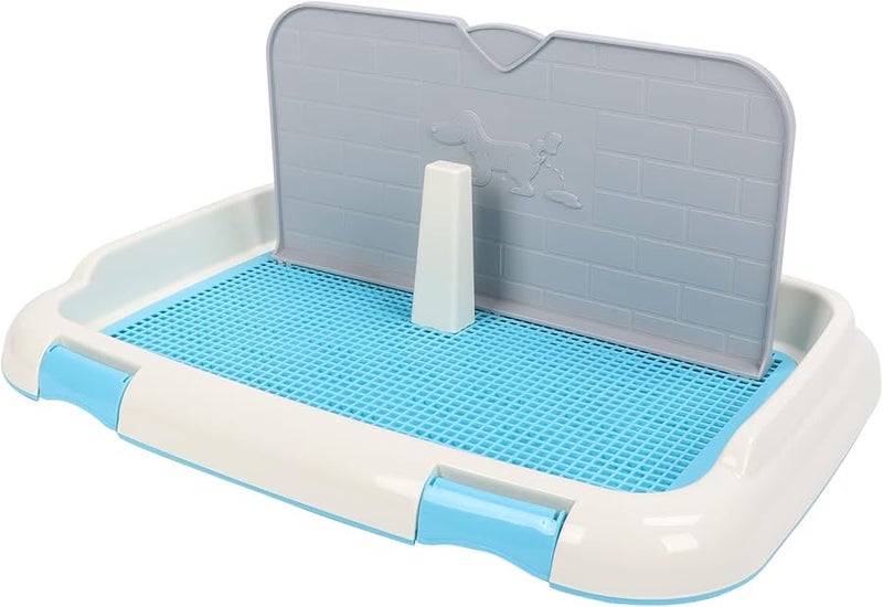 صينية زرقاء داخلية لحوض تواليت الكلاب مع غطاء حائط سهل التنظيف لحامل تدريب الجراء على استخدام المرحاض - Image 5