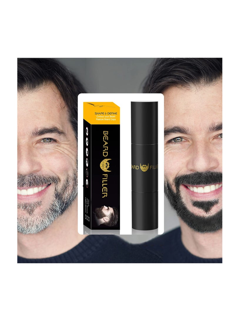 Excefore Beard Filler Stick, Beard Pen Cover Salt Beard To Black Beard Pencil Filler, For Men Filling Beard Gap Stick, Cover Facial Hair Patches Like a PRO - Image 5