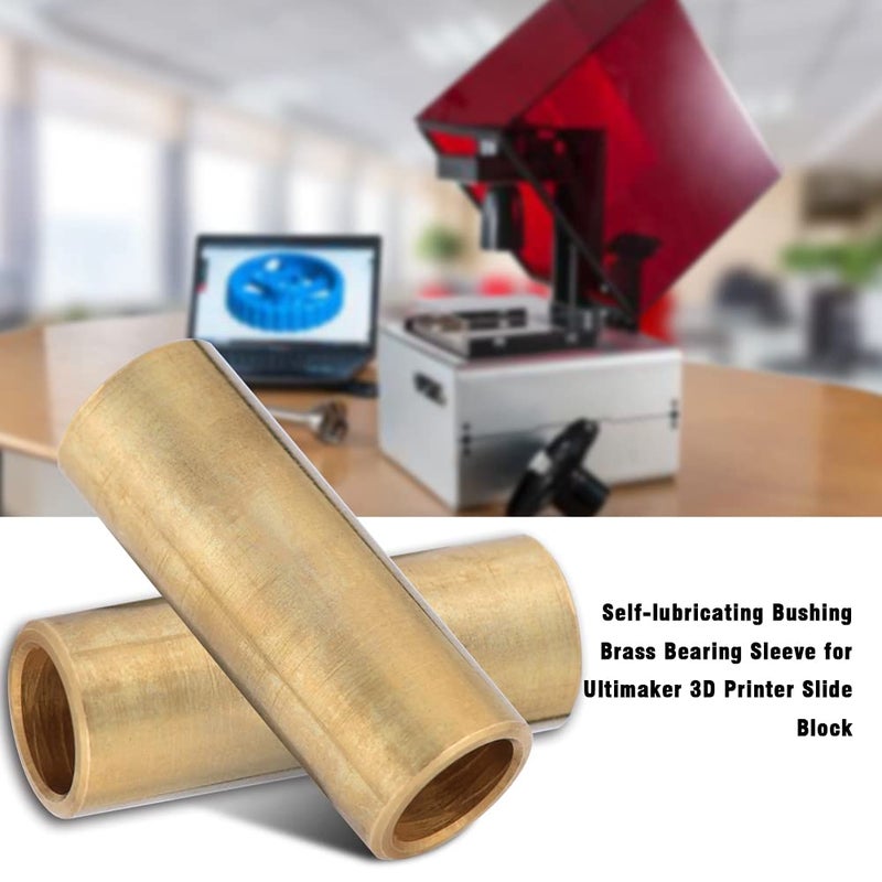 جلب تزليق ذاتي من النحاس الأصفر مقاس 8x11x30 مم لمنزلق طابعة ثلاثية الأبعاد - Image 3