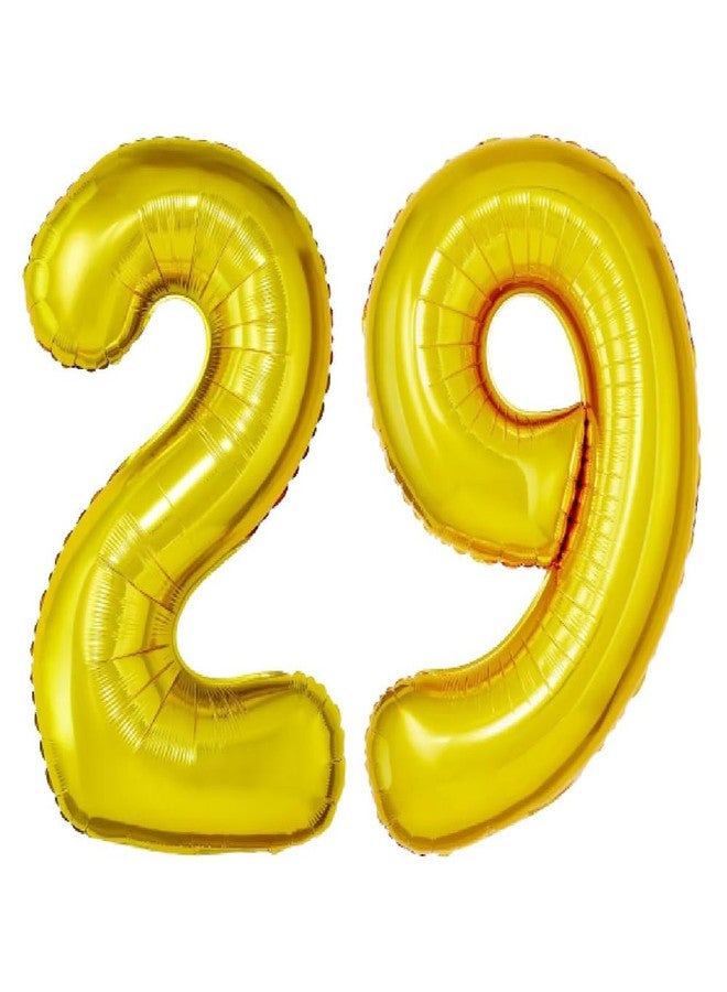بالونيستيكس بالون فويل صلب من بالونيستيكس، رقم 29، مقاس 17 بوصة (ذهبي، عبوة من قطعتين) - Image 1