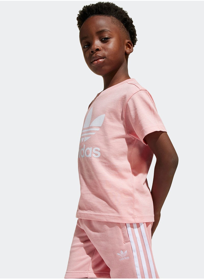 adidas Originals Kids Adicolor Shorts And T-Shirt Set  - Image 3