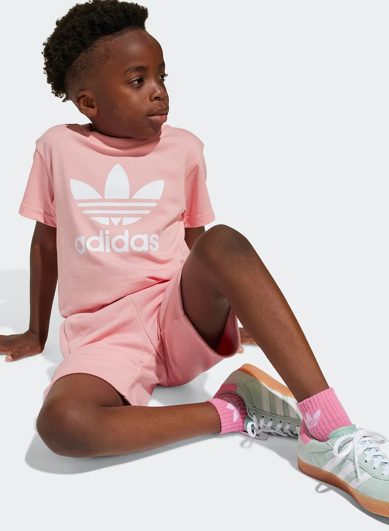 adidas Originals Kids Adicolor Shorts And T-Shirt Set