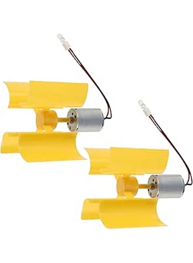 2 Pcs Mini Wind Turbine Generator Model Kit For DIY Educational Science Projects - Image 1
