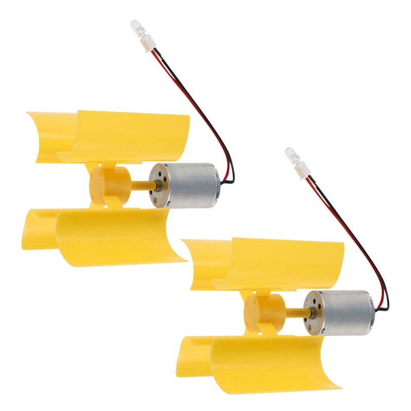 2 Pcs Mini Wind Turbine Generator Model Kit For DIY Educational Science Projects - Image 2