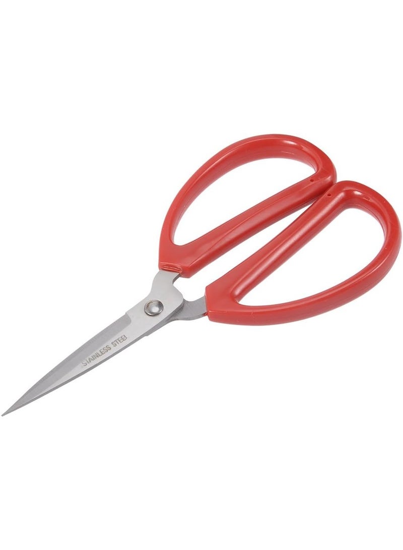Multi-Purpose Sharp  Cutting Shears , Heavy Duty Stainless Steel Scissors with Non-Slip Ergonomic Handle – for Office, Home, Kitchen & Craft Use, Red - Image 1