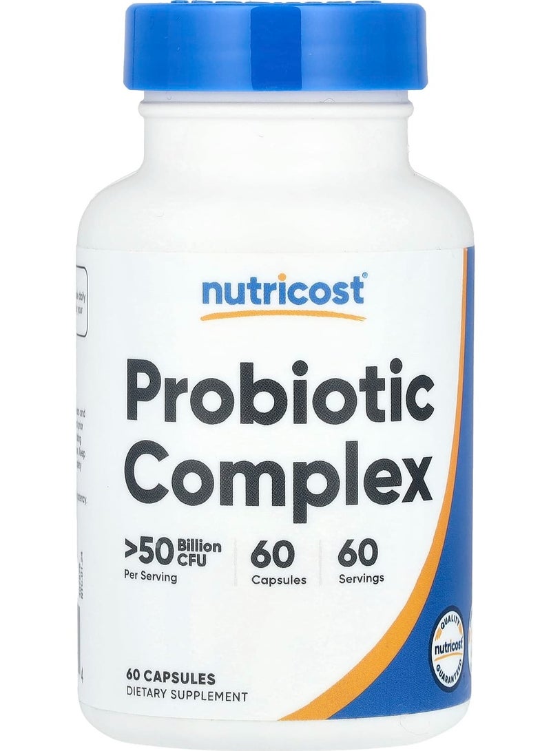 Nutricost Probiotic Complex, >50 Billion CFU, 60 Capsules