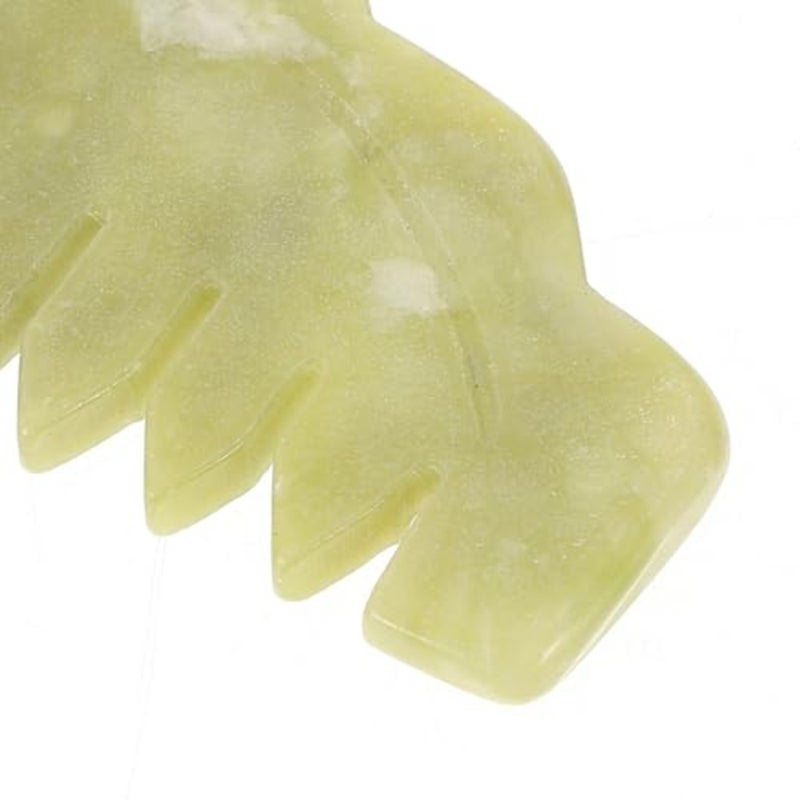 2pcs Jade Scalp Comb - Gua Sha Hair Comb - Head Massage - Multi-Functional Scalp Tools for Head Caring Relaxation - Image 3