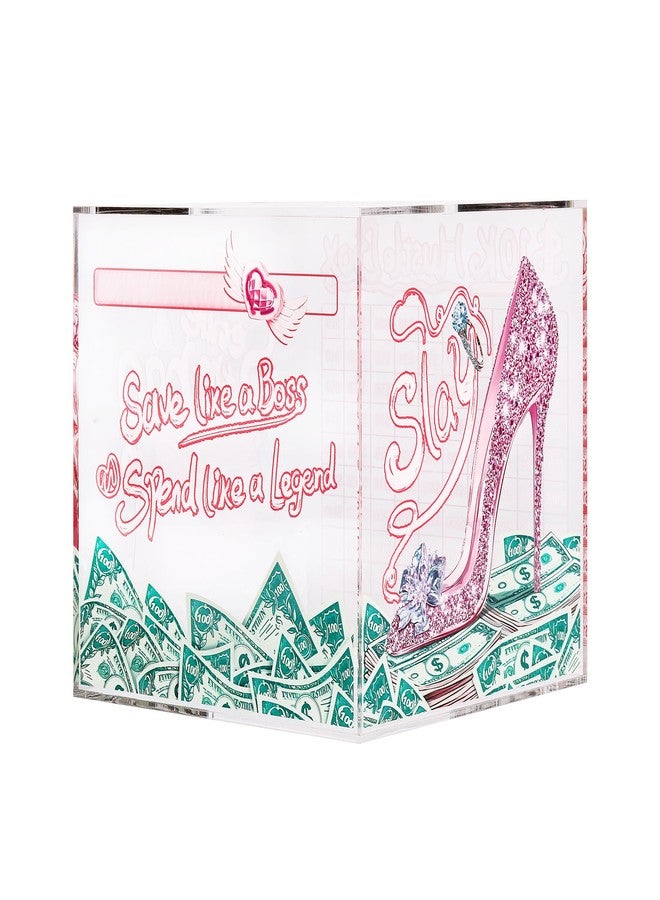 صندوق تحدي توفير المال 10K Smash Box، حصالة نقود أكريليك شفافة للبالغين، خزنة نقود قابلة للكسر، صندوق لجمع النقود والعملات المعدنية، حجم كبير (6.7 بوصة) - Image 5