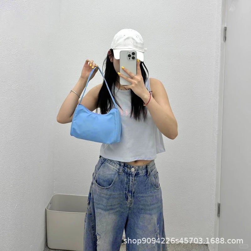 Women's Rhinestone Letter Hobo Bag - Image 1