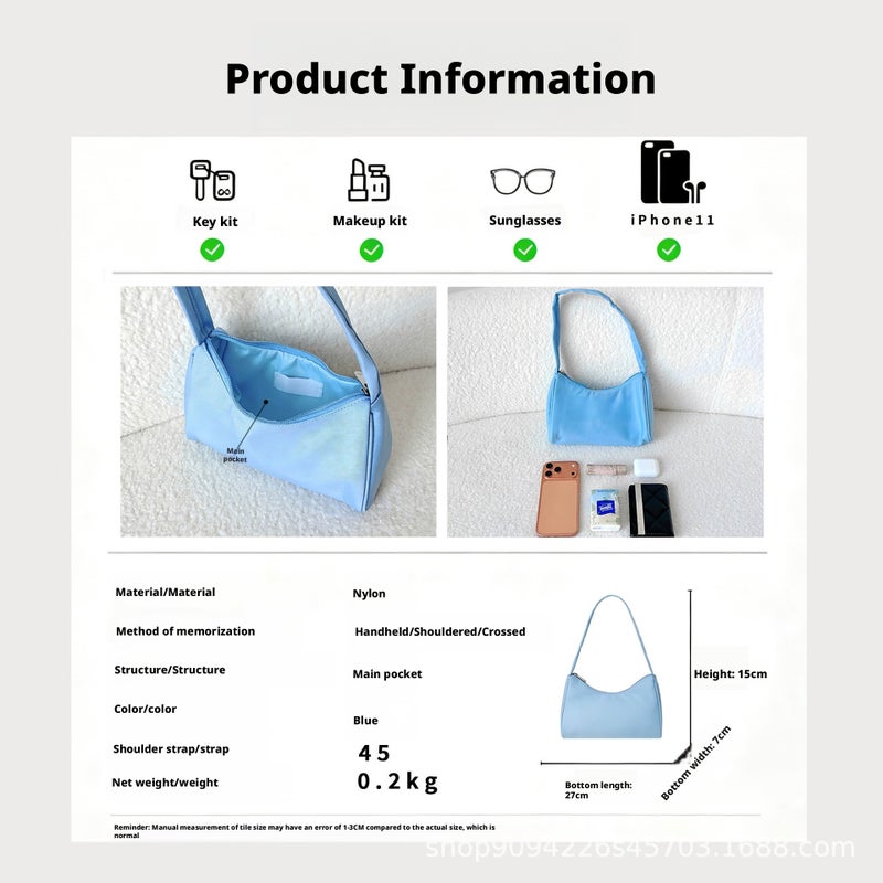 Women's Rhinestone Letter Hobo Bag - Image 3
